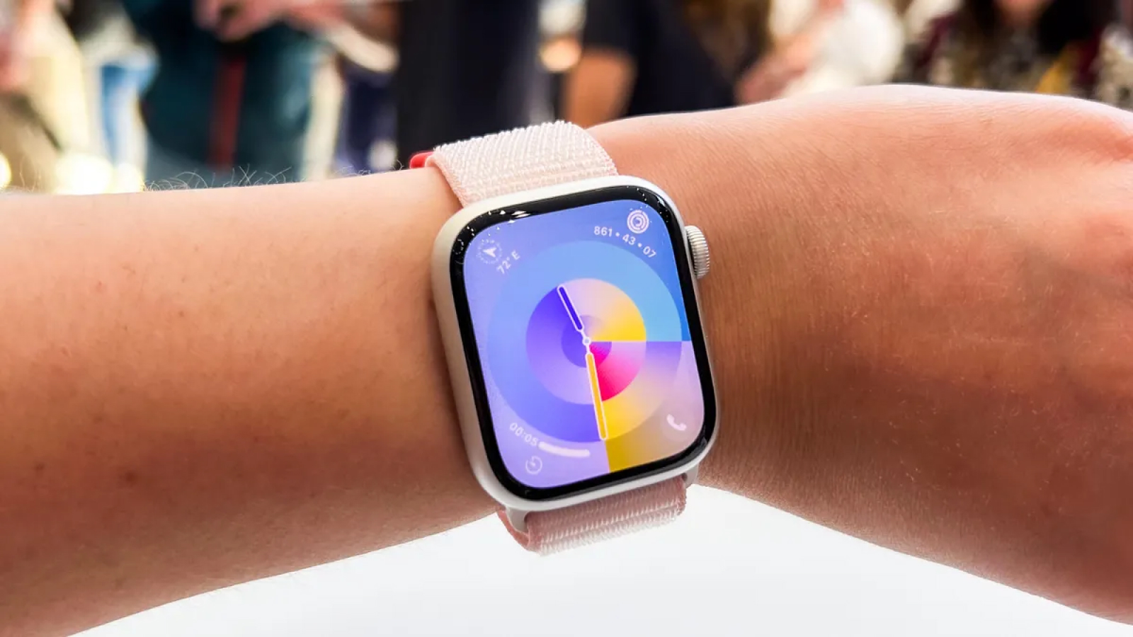 apple watch on wrist